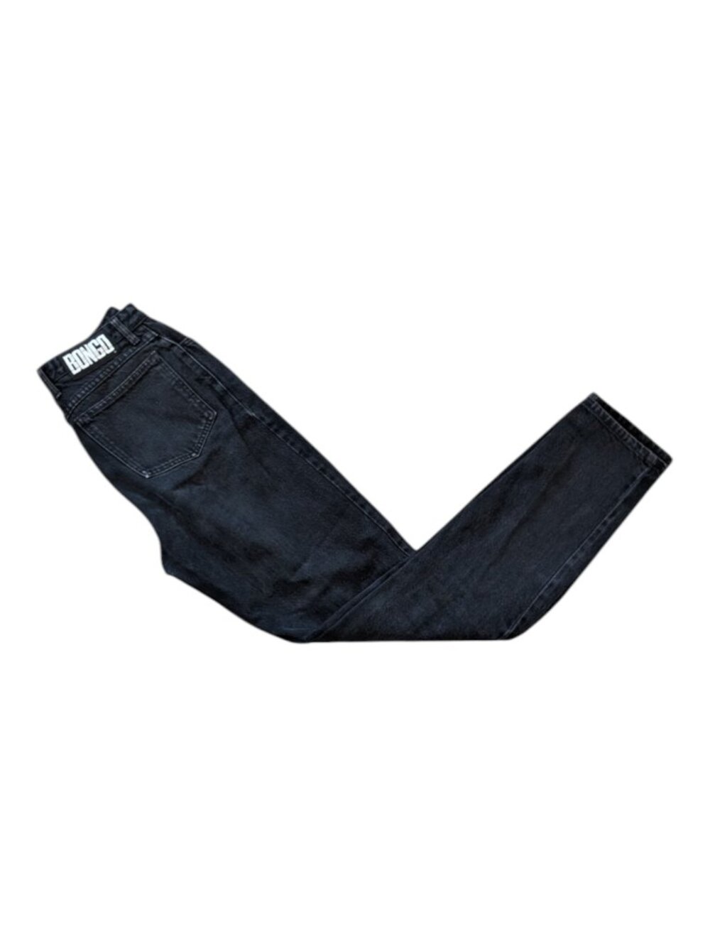 Vintage Bongo High Rise Mom Jeans Tapered Leg Dark Wash Size 11 USA Denim 90's